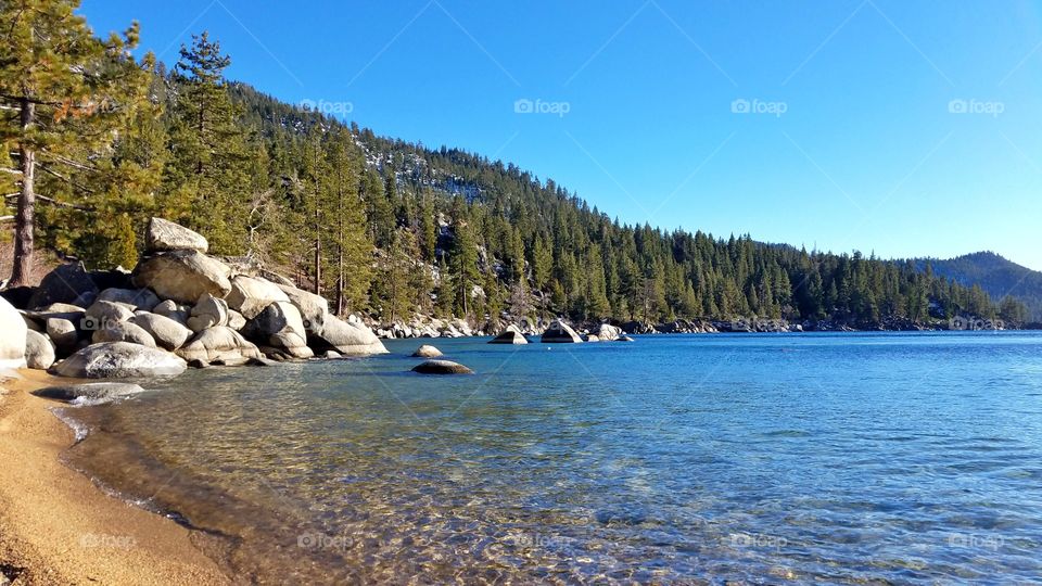 Beautiful Lake Tahoe shores