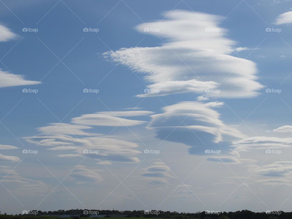 clouds in the sky, spring, May, rain soon, spring sun