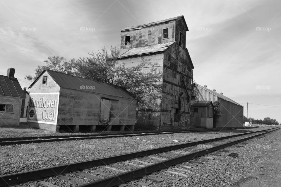 Abandoned sunflower refinery in Wilson, Kansas.