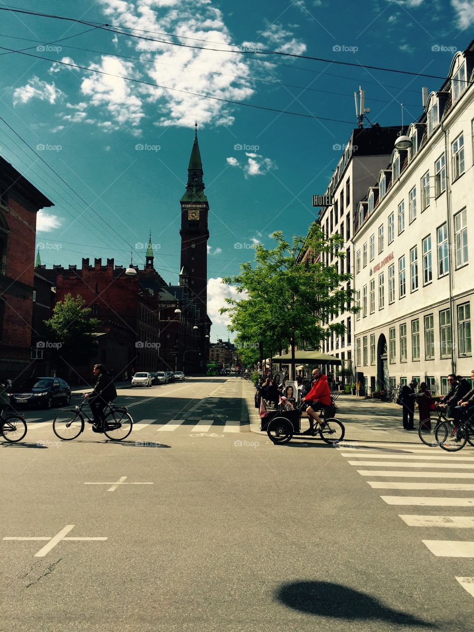 In the city . Having a good time in Copenhagen 