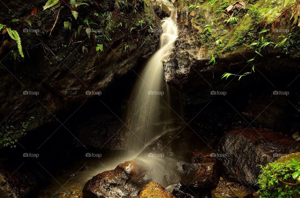 View of waterfall