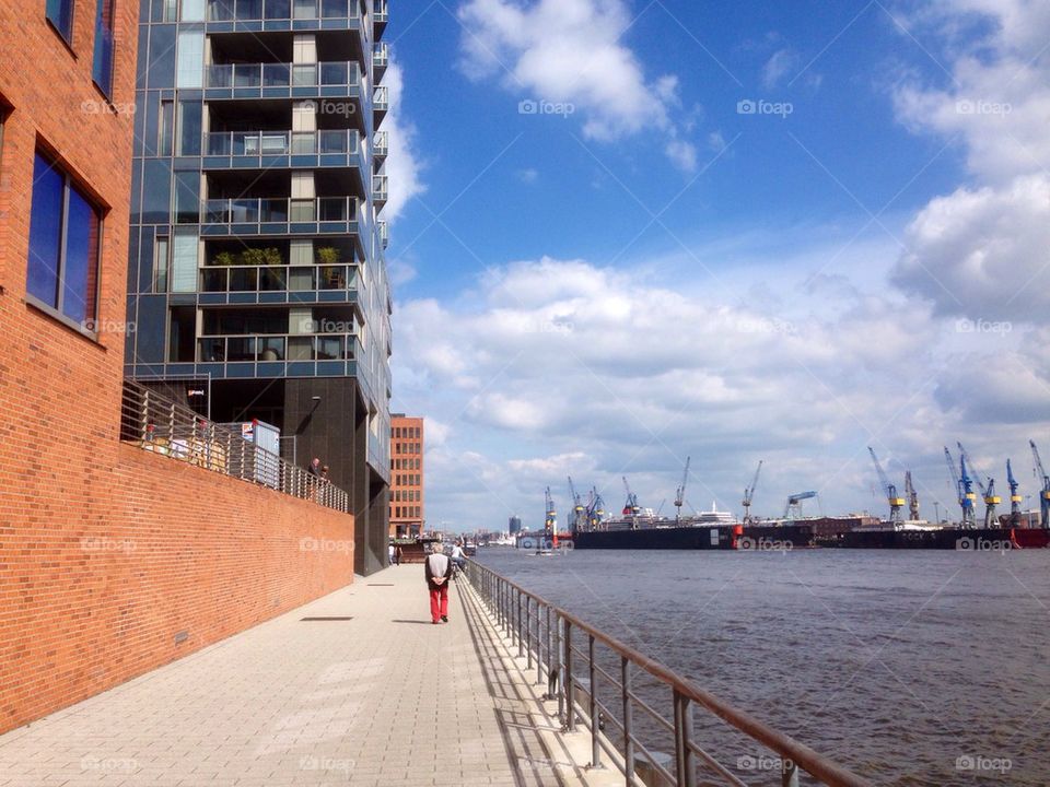 Promenade at the river