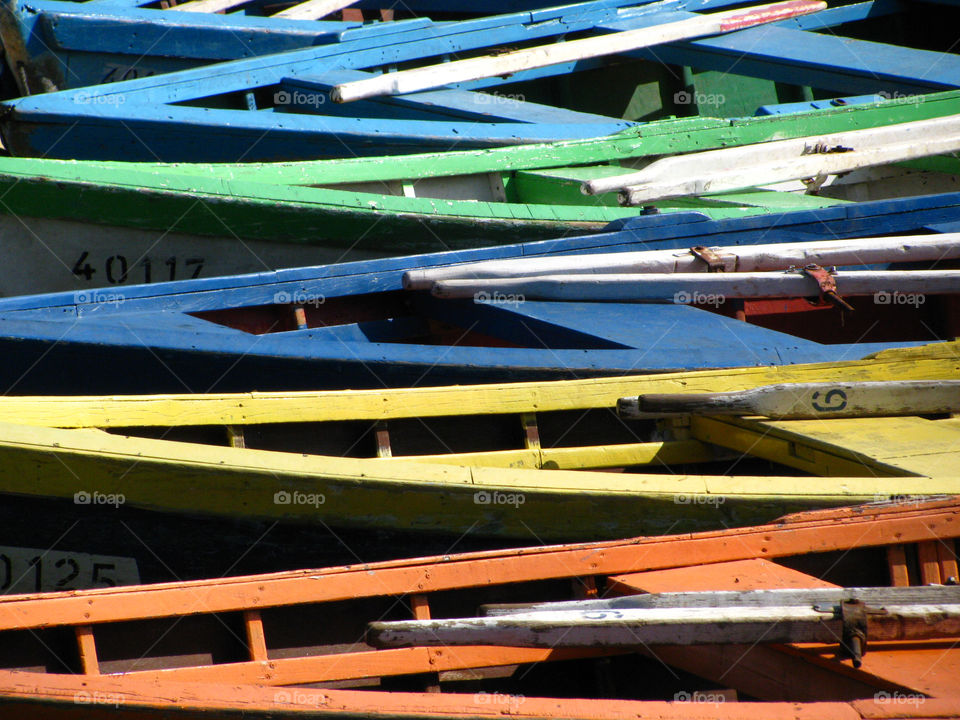 ocean colors boats park by dikla