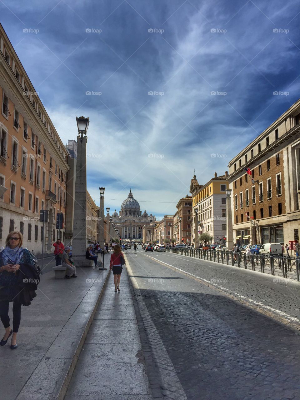 Way to Vatican city