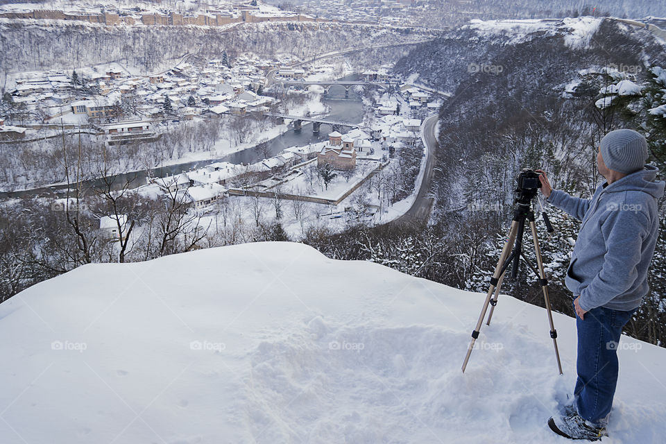 Photographer & Winter landscape