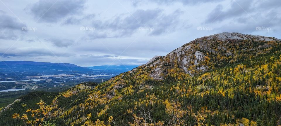 Hiking on beautiful stormy Fall days