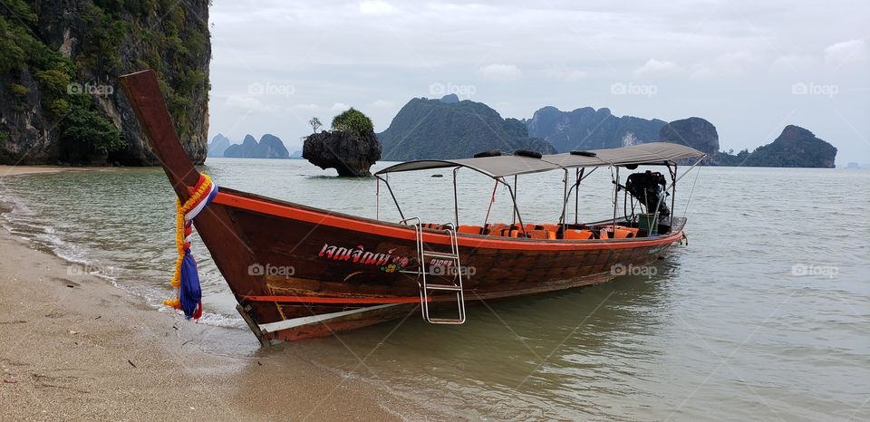 Thai long tail boat