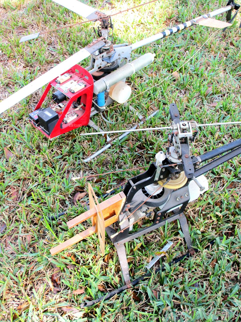 Radio controlled helicopters, the original drones