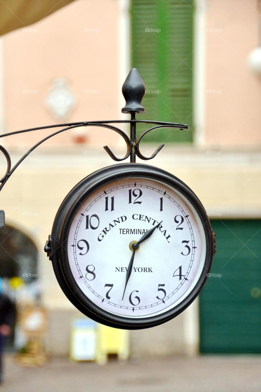 large clock in the square