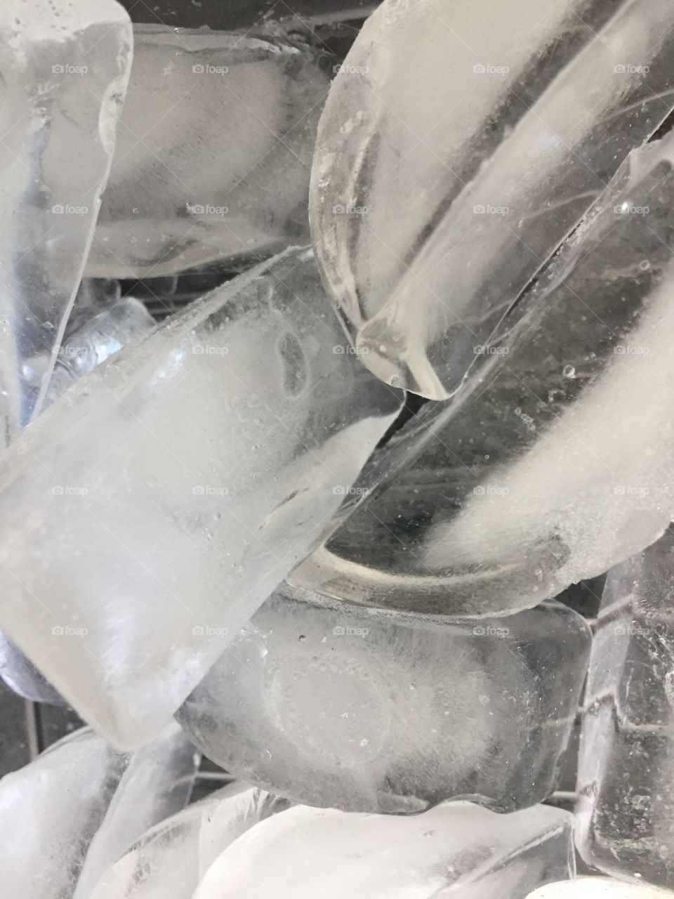 Creative textures 
Ice cubes