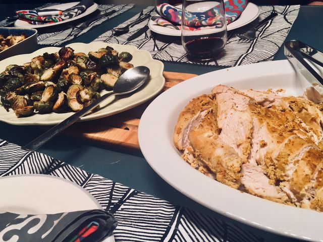Turkey and sprouts