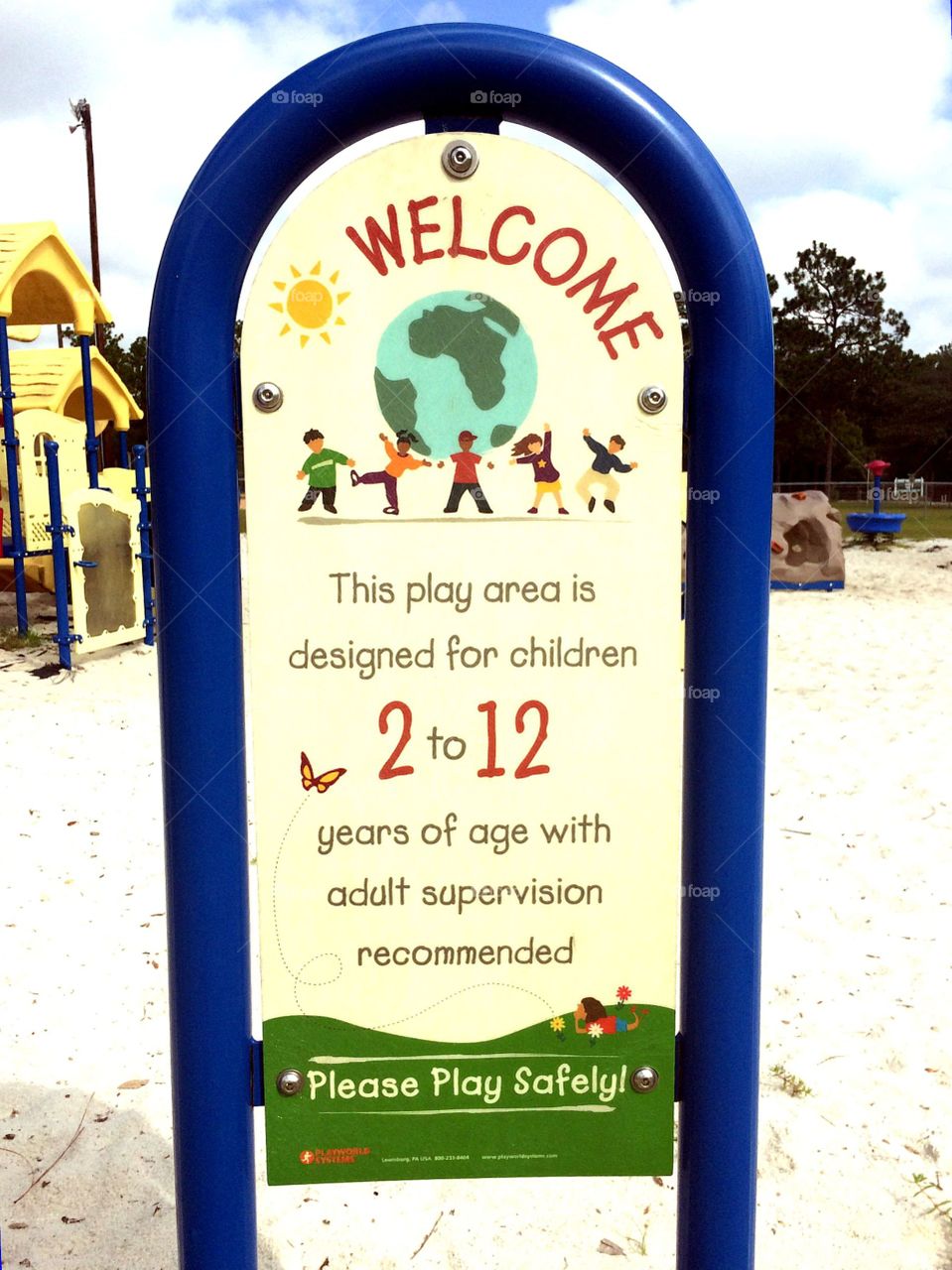 Playground sign