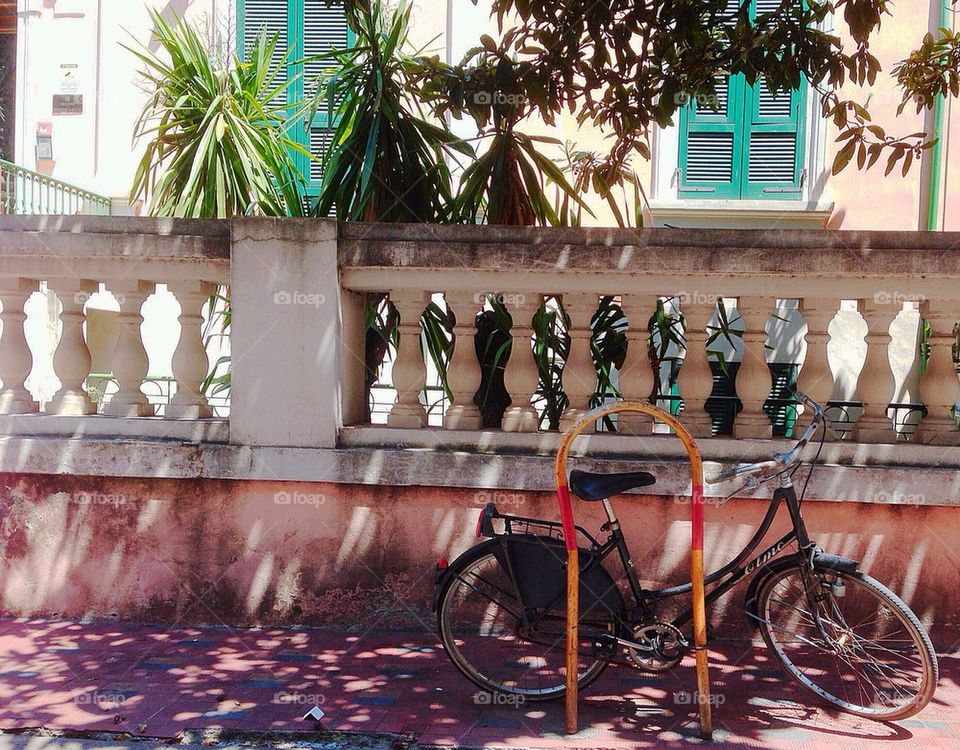 Bicycle, Ventimiglia, Italy.