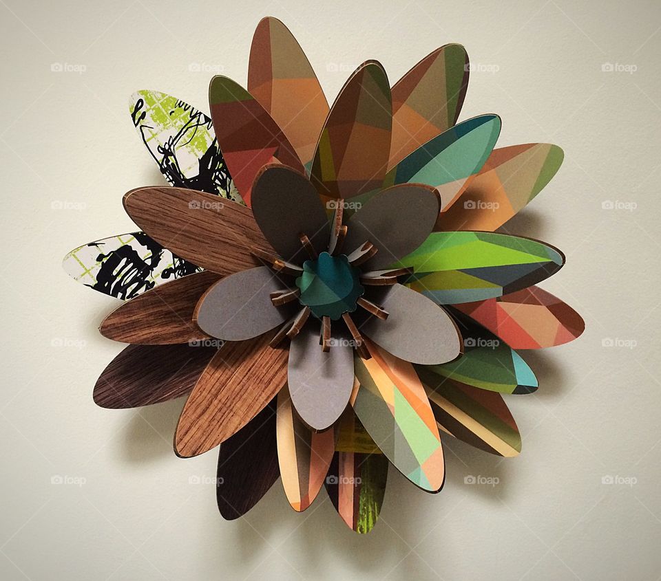 Wooden flower