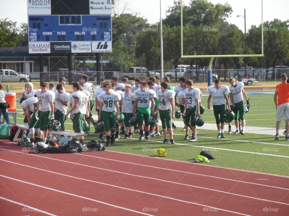 Iowa Park football team. This is a picture I took of a Texas football team in Graham Texas. 👣 🚶 🏃 🔥 💨