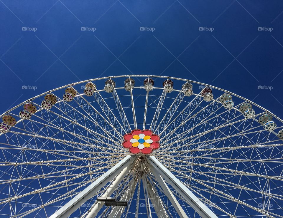 Low angle view of ferris wheel