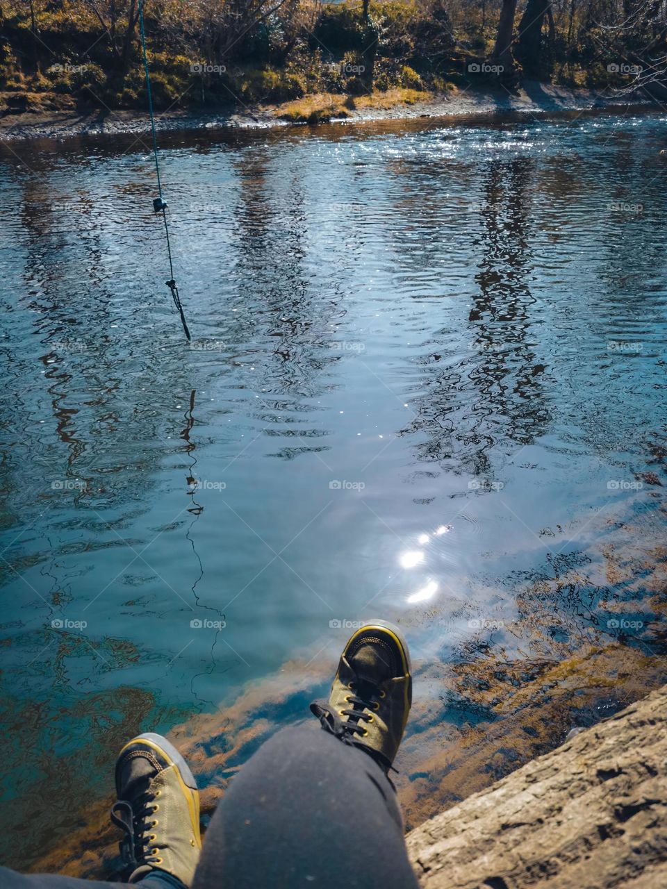 sitting by the river
