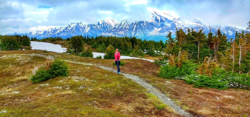 hiking in Alaska