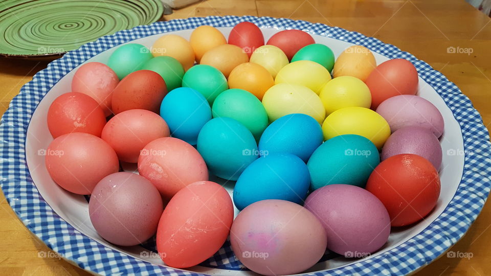 easter eggs colorfull