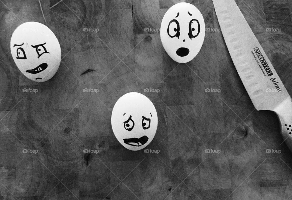 Scared eggs