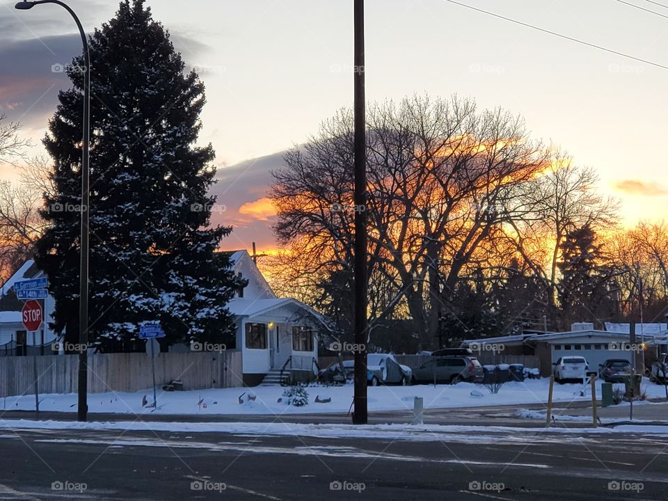 Evening clouds