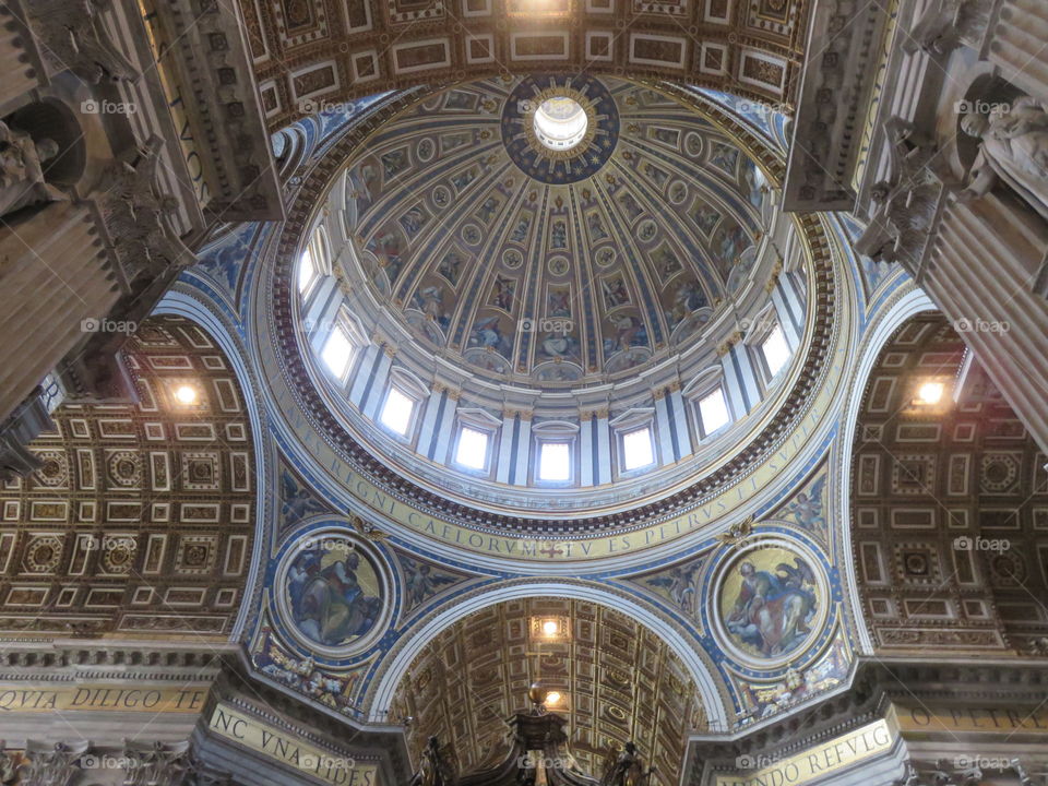 St. Peter's Basilica. St. Peter's Basilica Dome at The Vatican