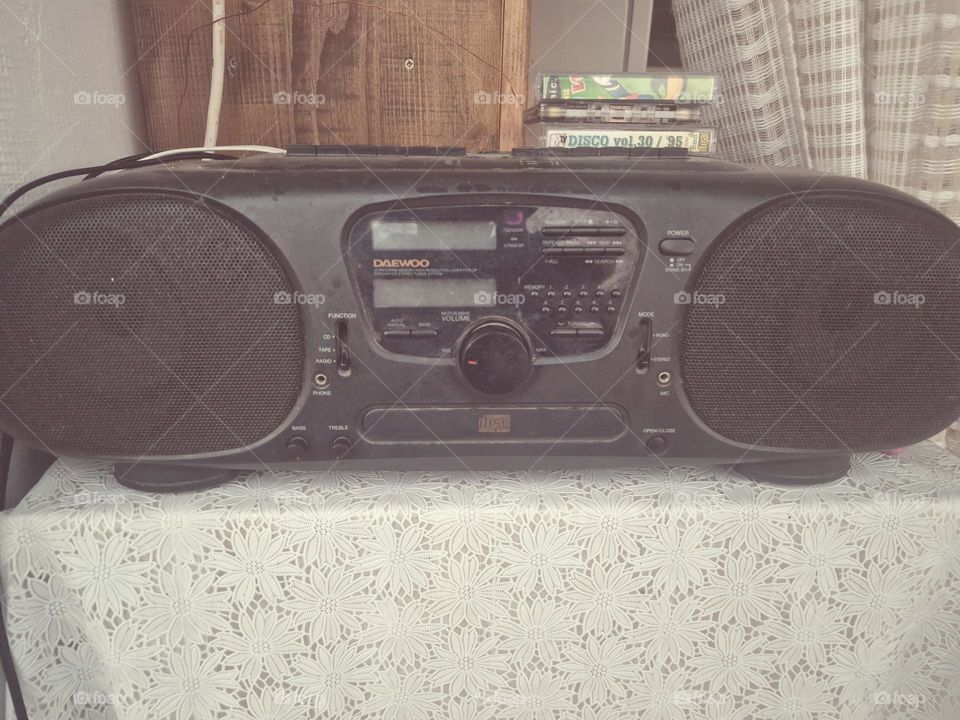 Vintage cassette player.