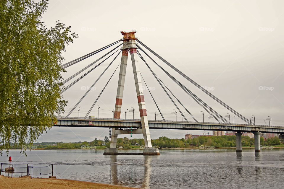 bridge over the river Cherepovets