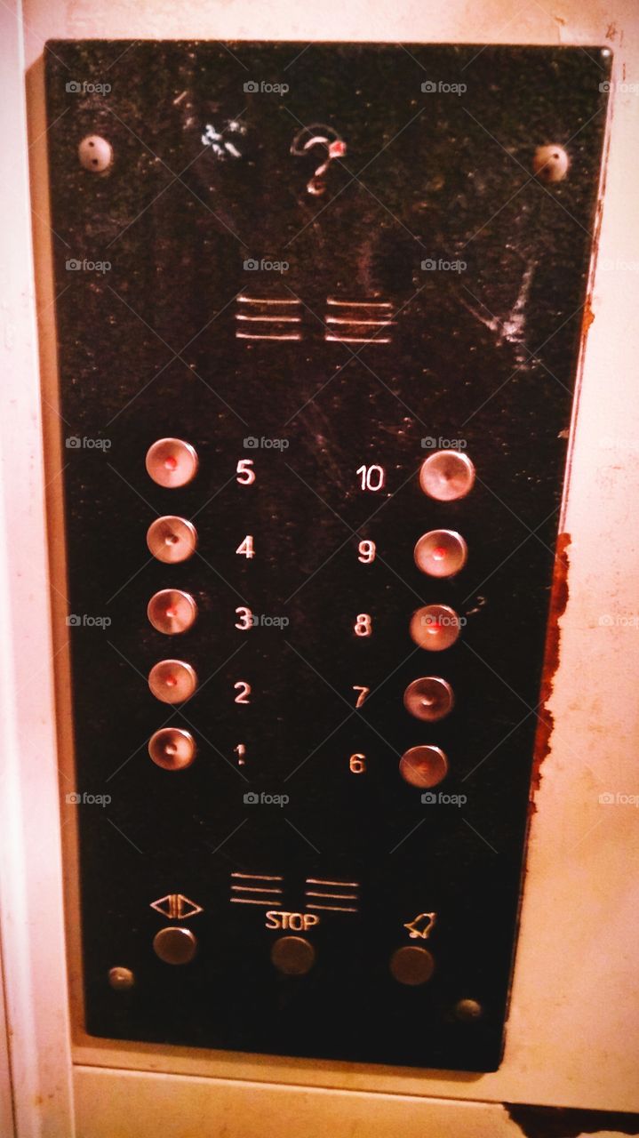 elevator control panel