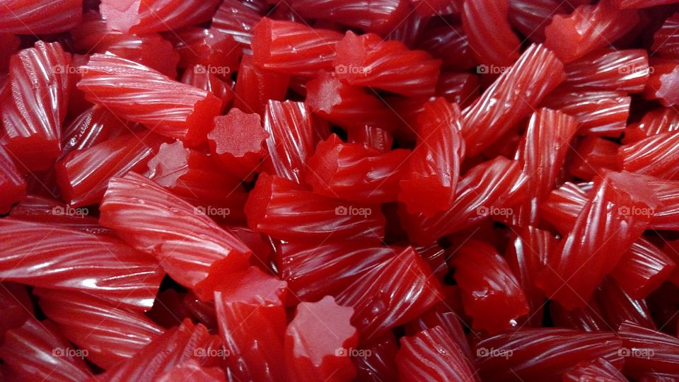 Red licorice.