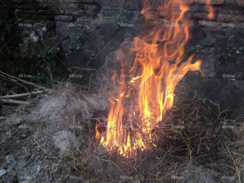 abstract photo of fire at night