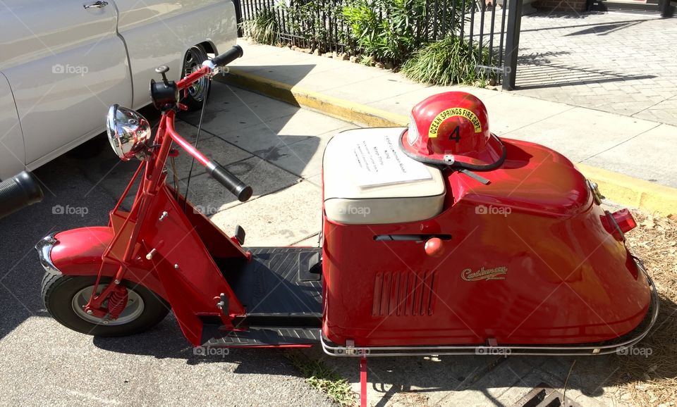 Vintage Fireman's Scooter