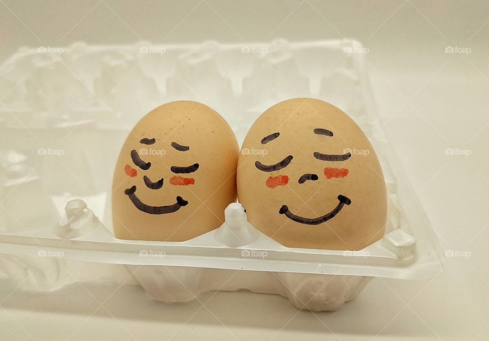 Happiness when there is someone near.