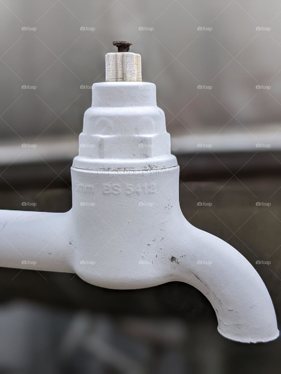 water tap that is not in use.😁