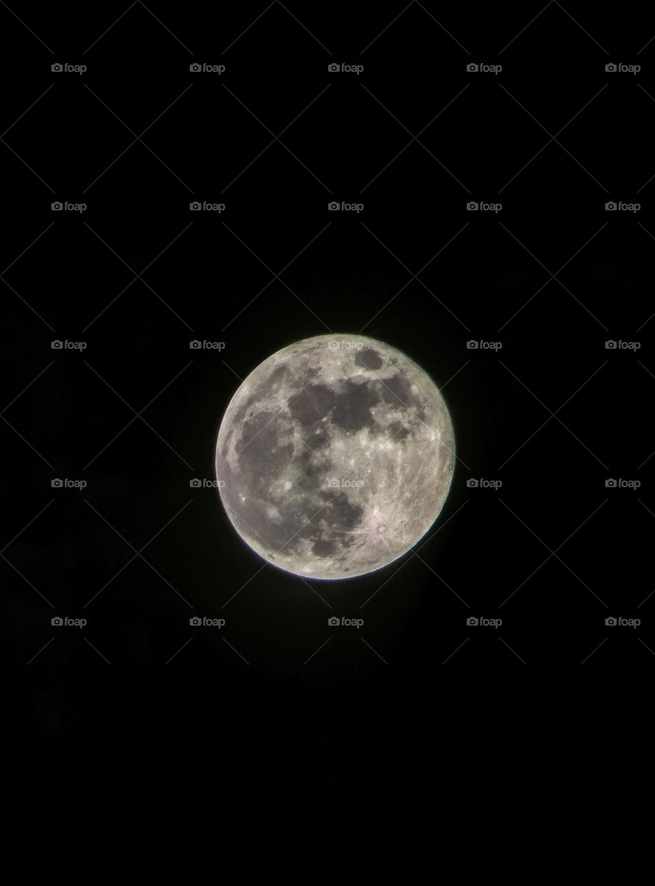Moon in telescope