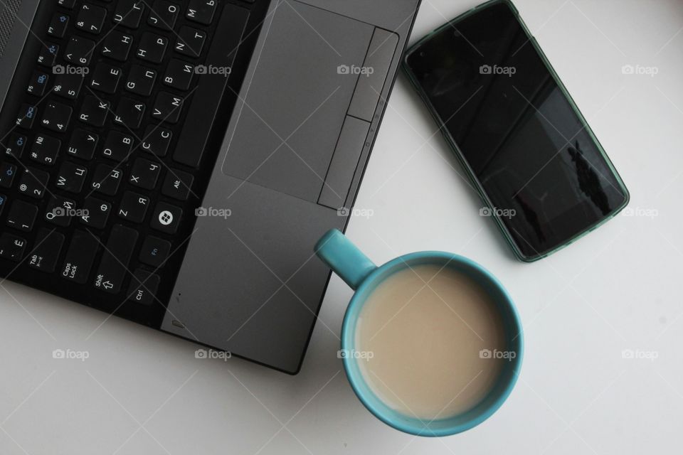 A cup of tea at work