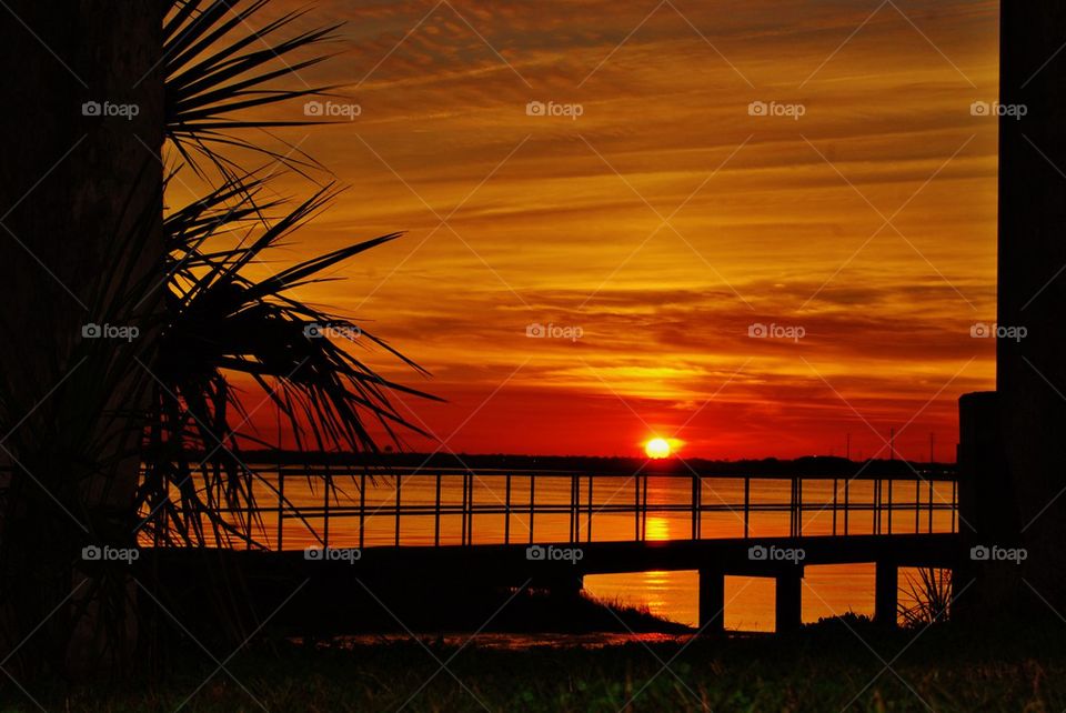 Sunset on the River