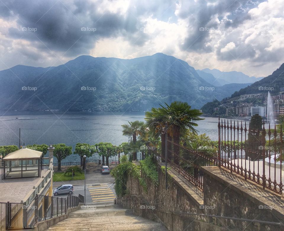 Lake in Lugano 