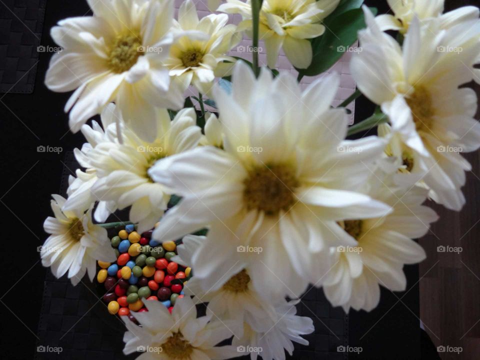 bouquet of dahlias