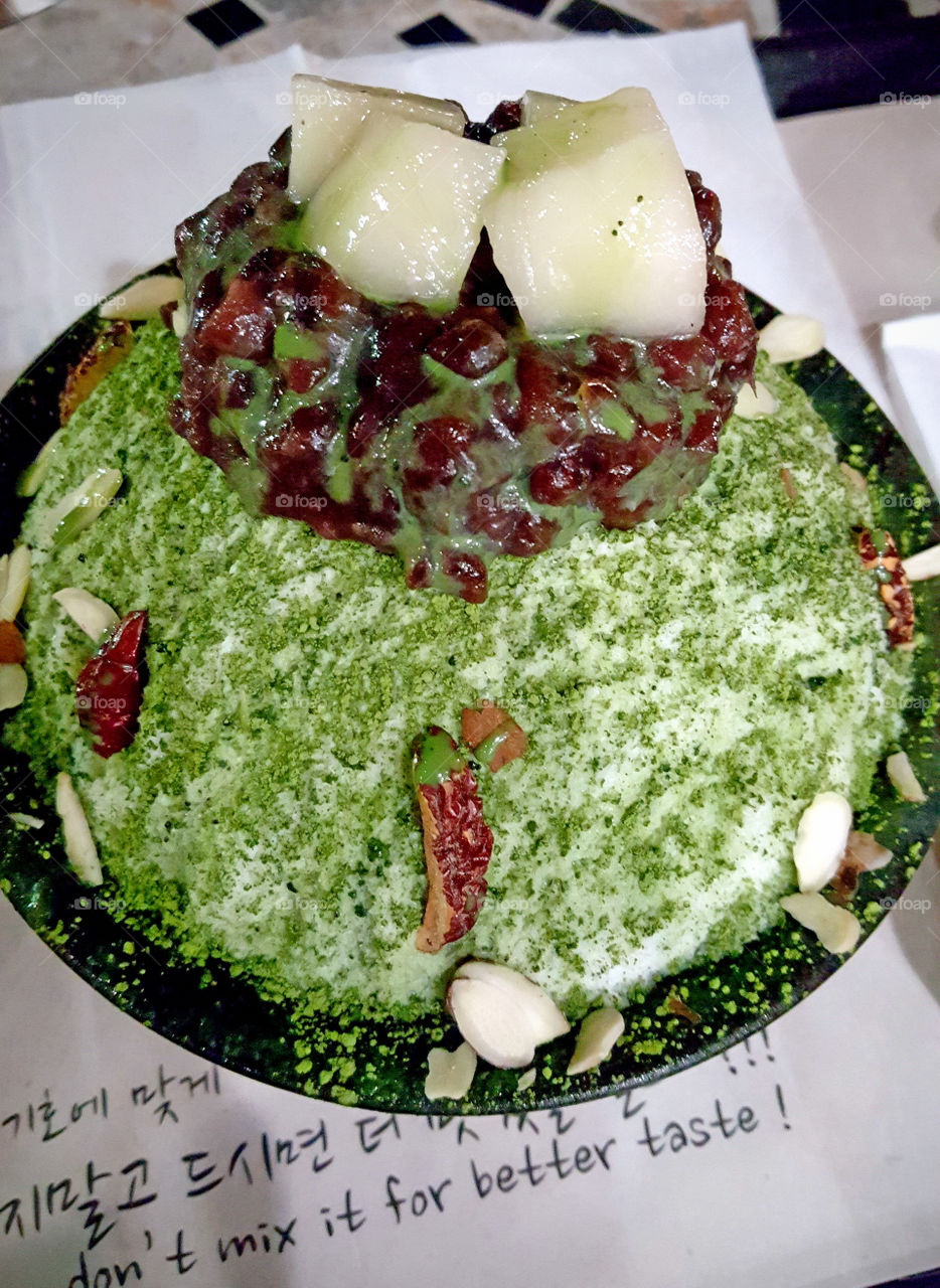 Green tea Bingsu