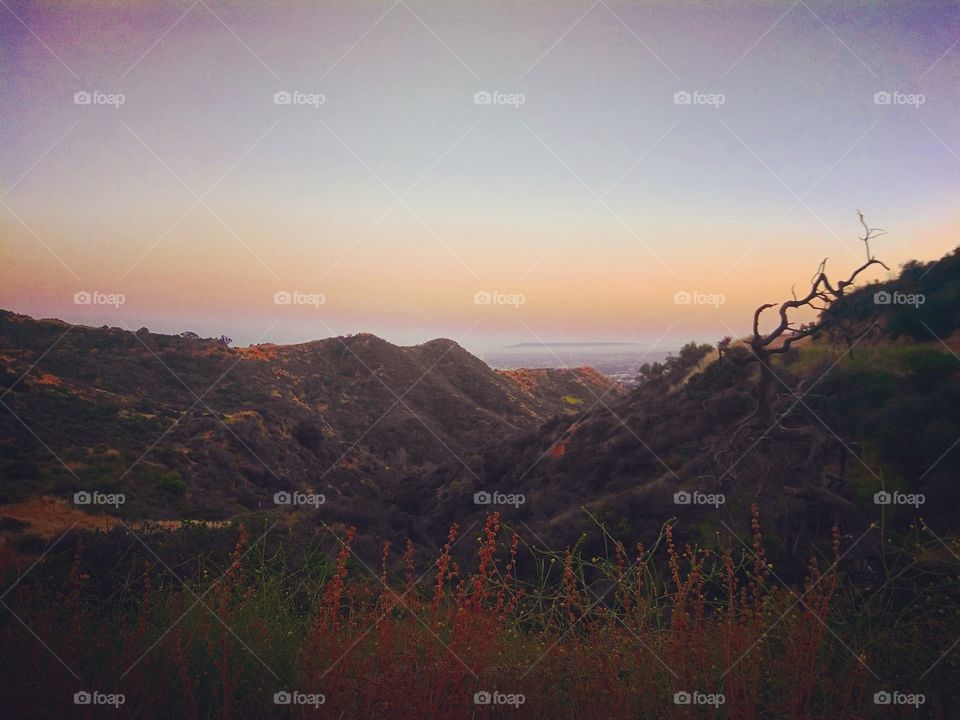 Sunset, Dawn, Landscape, Fog, Mountain