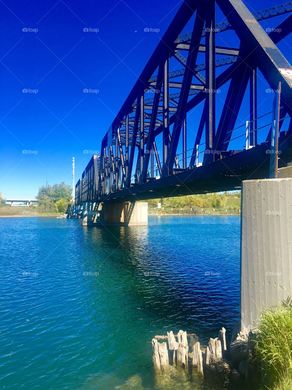 Bridge over calm water