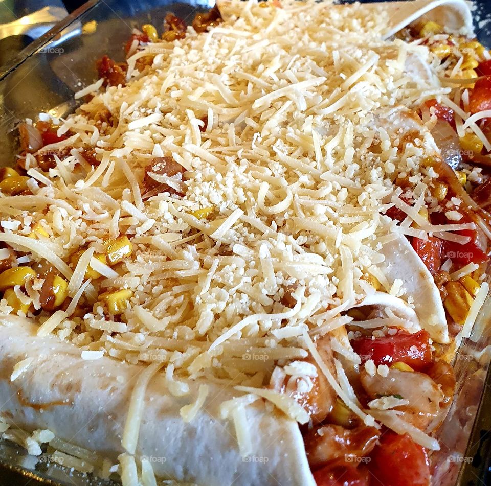 Mexican Burritos meal.