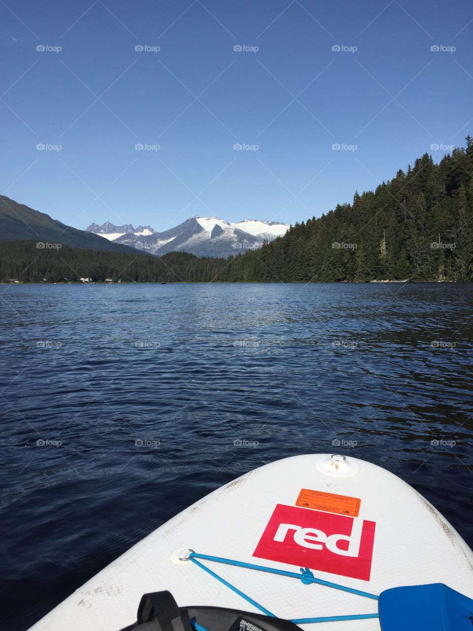 Paddle boarding in Juneau, Alaska