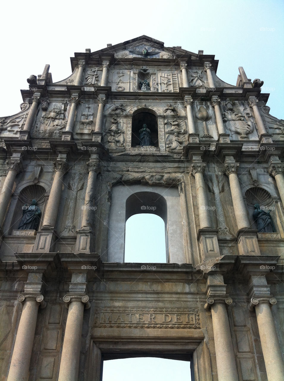 The ruins of St. Paul in Macau.