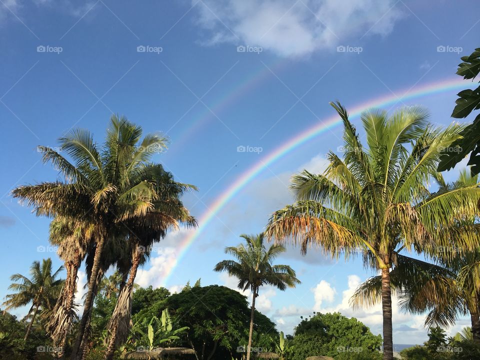 Double rainbow - Easter Island, Chile