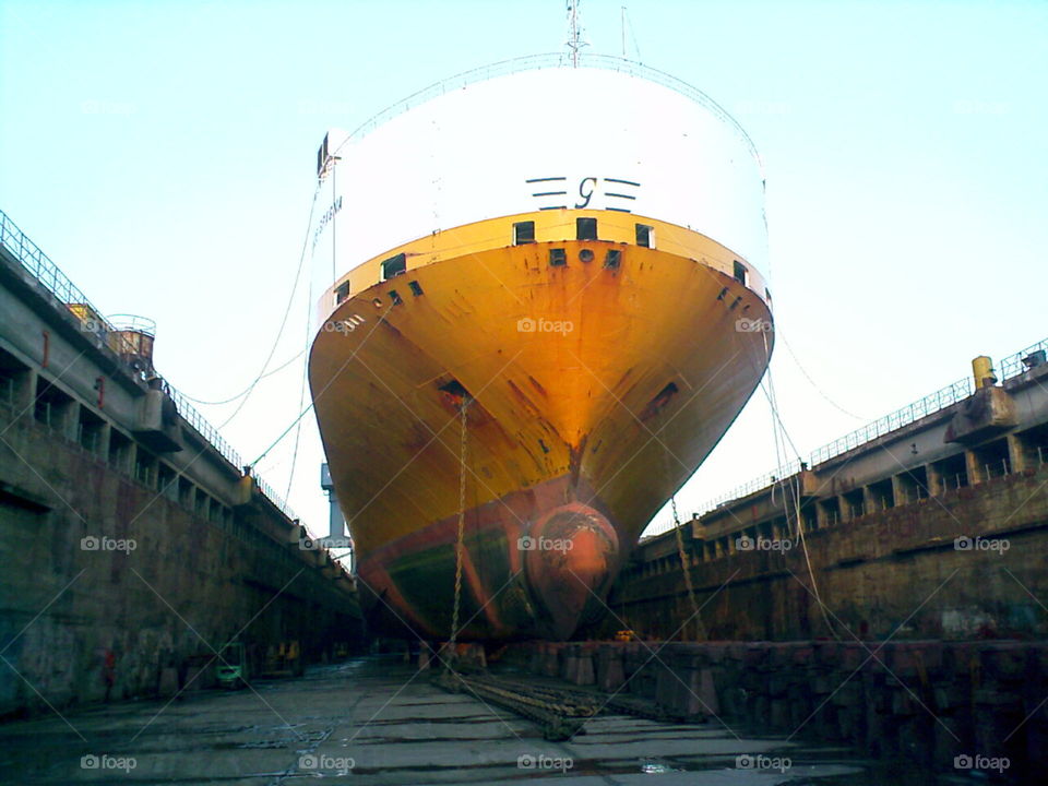 #ship# dry dock# turkey# huge# forward facing#