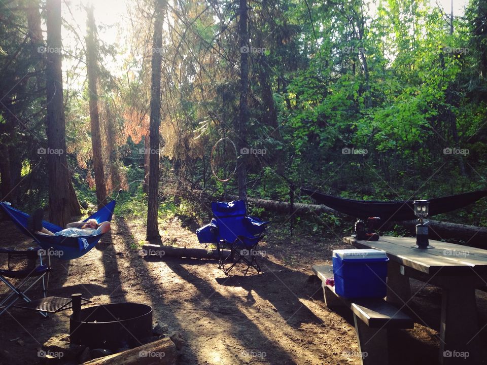 Camping in Priest Lake