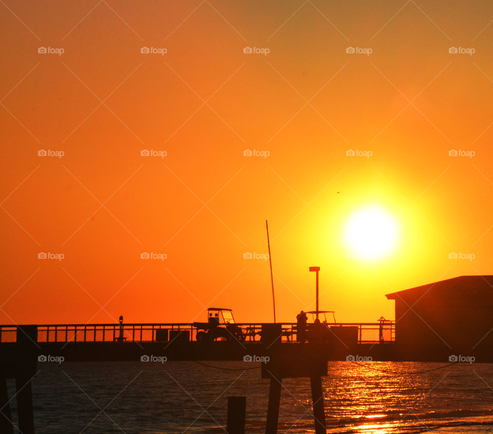Brilliant Sunset over the fishing pier!
The Gulf of Mexico swallows up the remaining sunset!