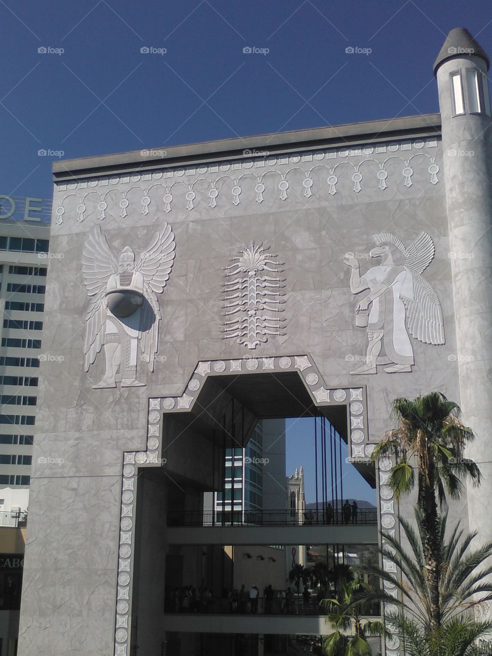 Kodak Theater wall carvings. outside wall of the Kodak Theater in Hollywood